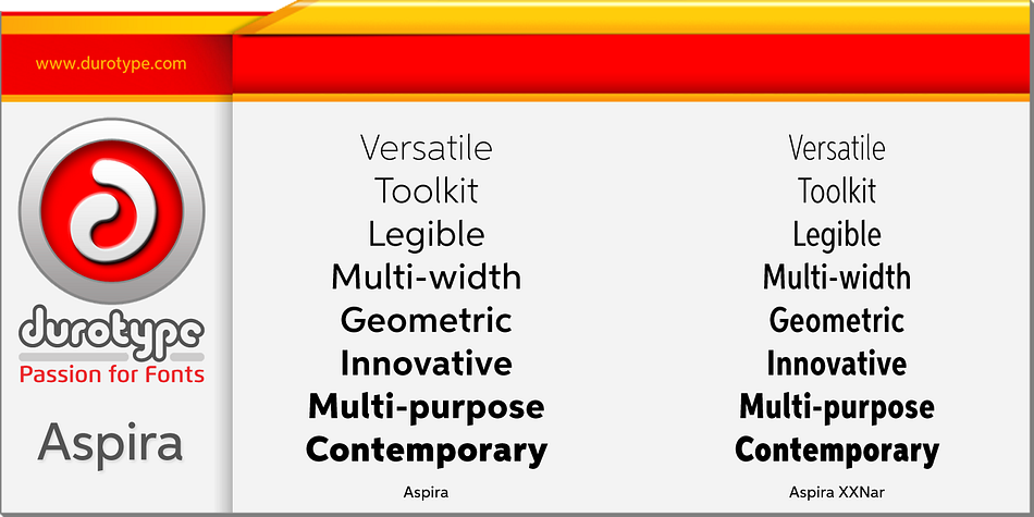 It offers small caps, ligatures, arbitrary fractions, and extensive language support.