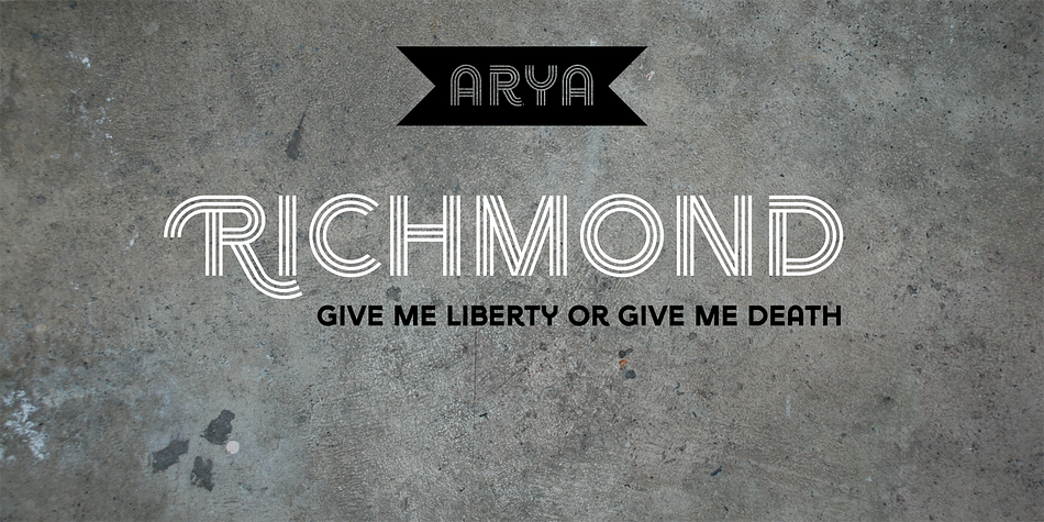 Arya is a display typeface, based on Roman proportions.