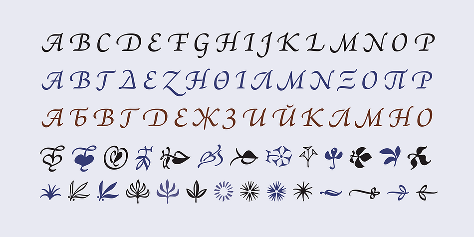 As a multi-featured OpenType family, with the most extensive Latin-based glyph complement Adobe has yet offered, Arno offers extensive pan-European language support, including Cyrillic and polytonic Greek.