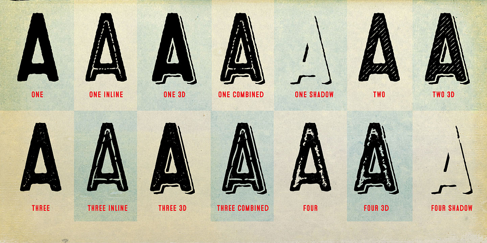 Microbrew is an all caps display font, but the lowercase act as alternates.
